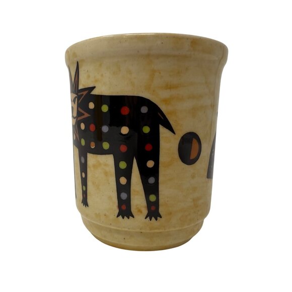 Bread and Badger Space Cat Astronaut Mug, Navy Blue Coffee Cup - Picture 5 of 7